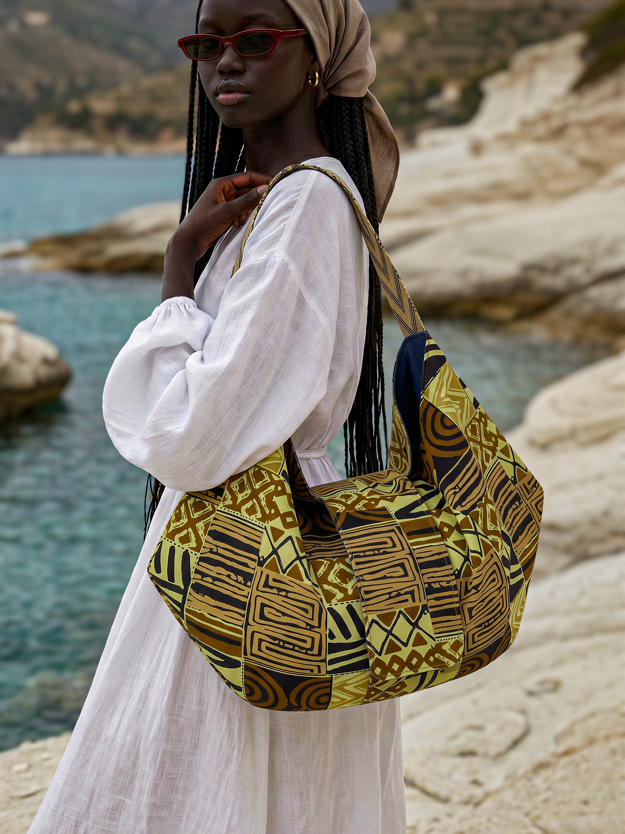 SIGANNA Origami Essence - Artisan African Print Bag