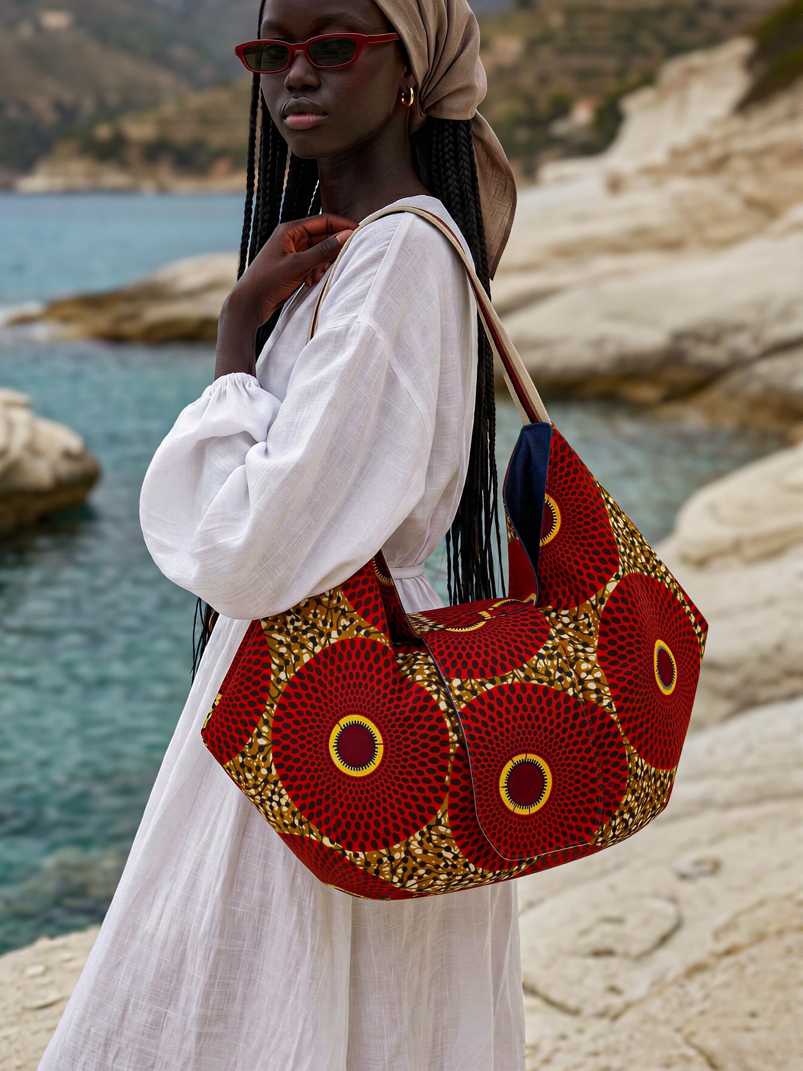 SIGANNA Origami Essence - Artisan African Print Bag