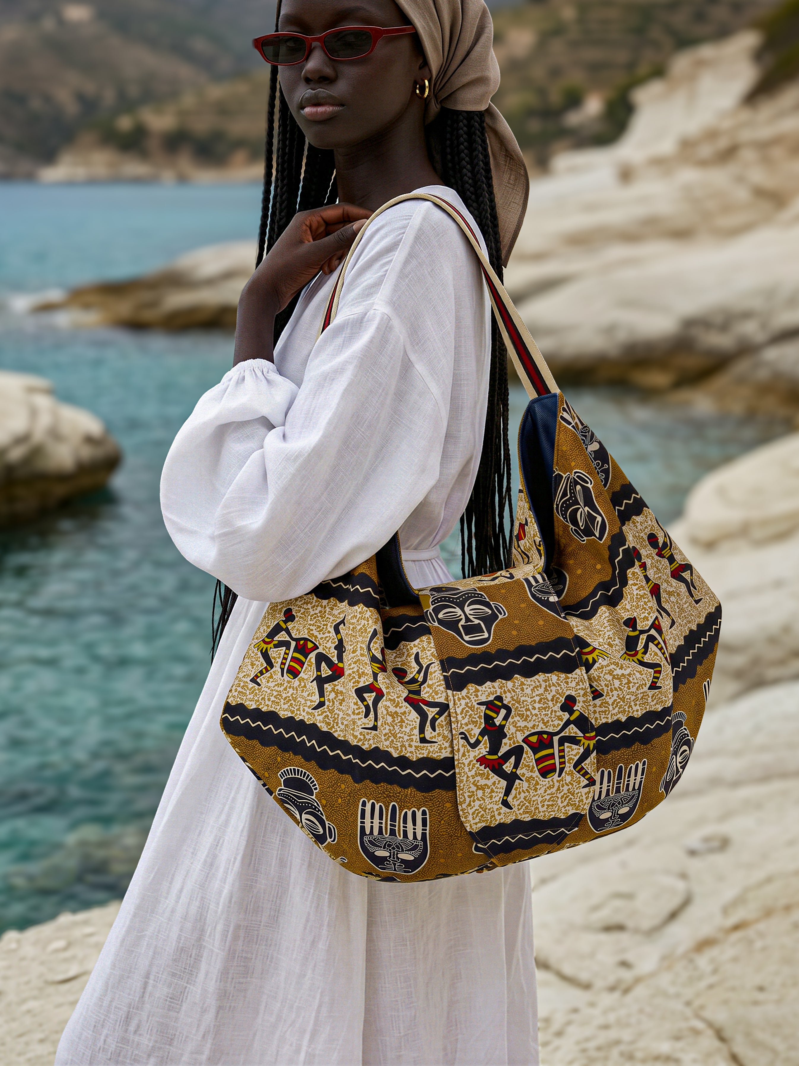 SIGANNA Origami Essence - Artisan African Print Bag