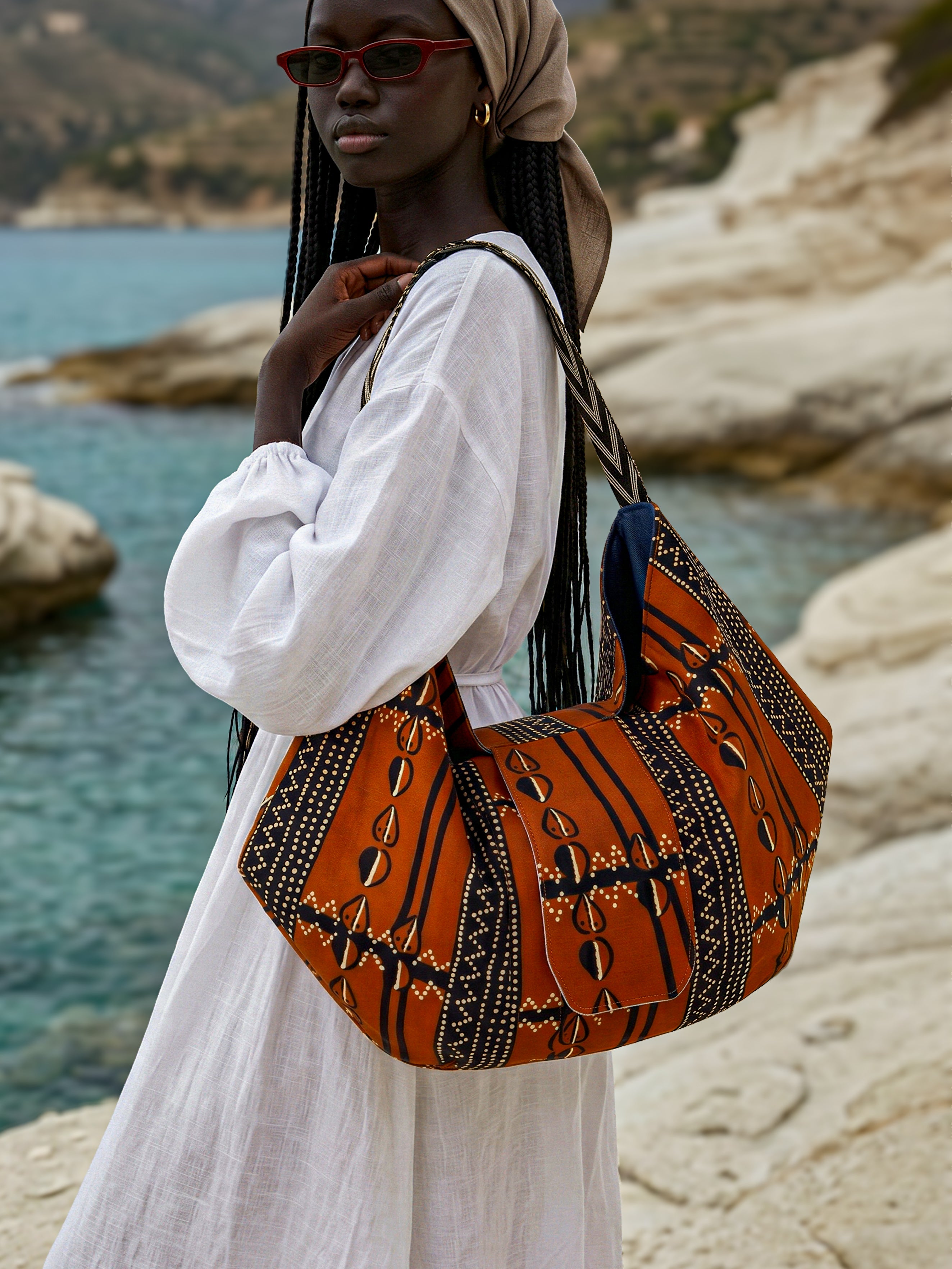 SIGANNA Origami Essence - Artisan African Print Bag