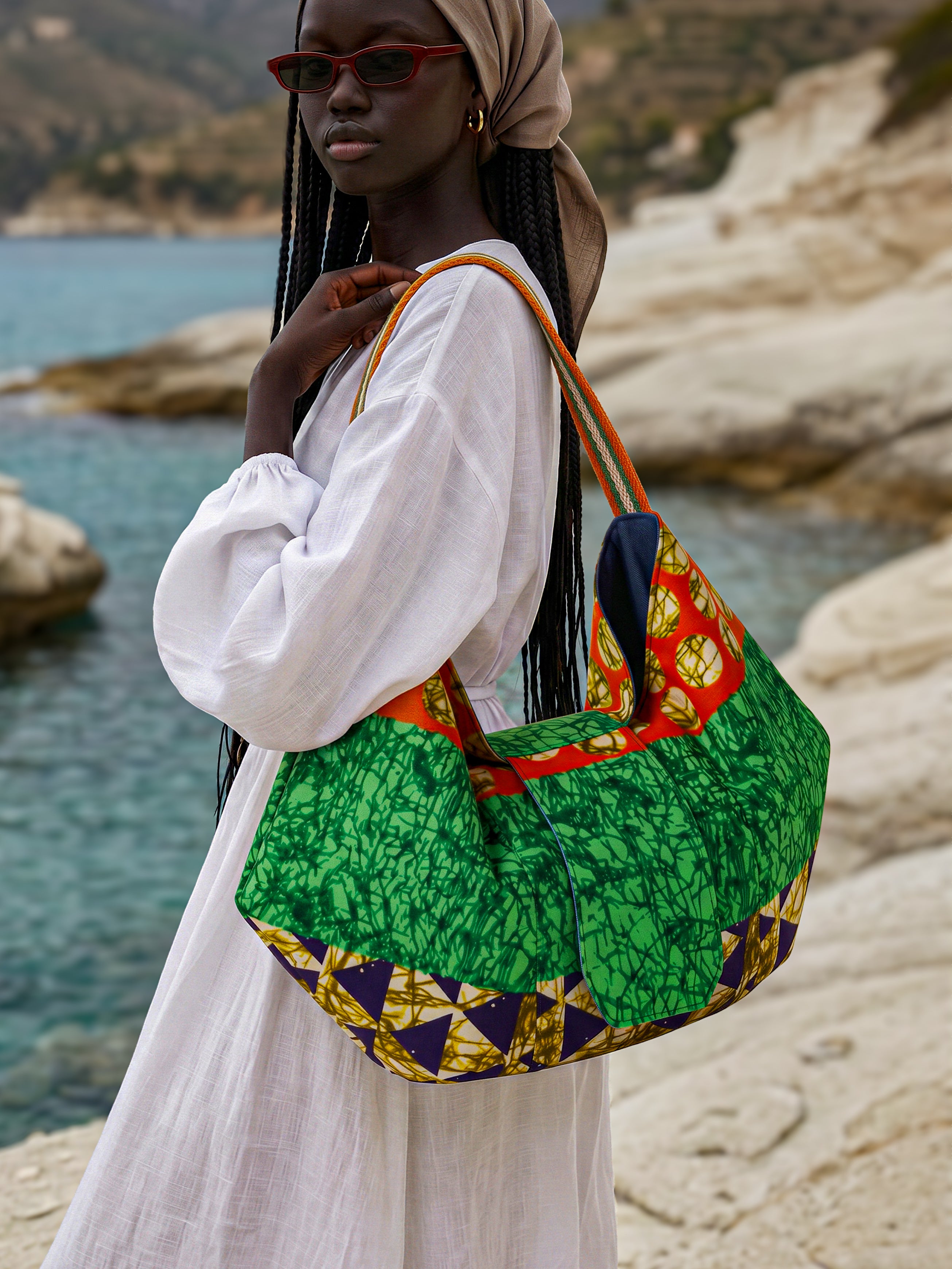 SIGANNA Origami Essence - Artisan African Print Bag