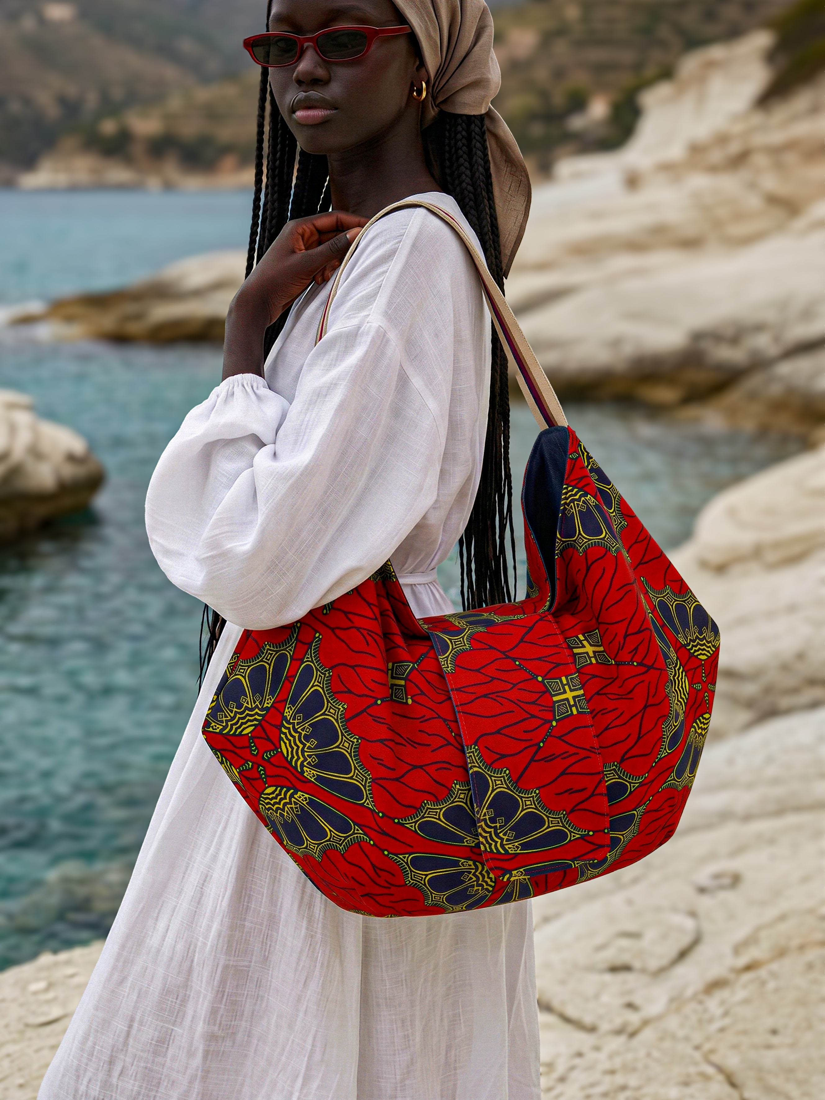 SIGANNA Origami Essence - Artisan African Print Bag