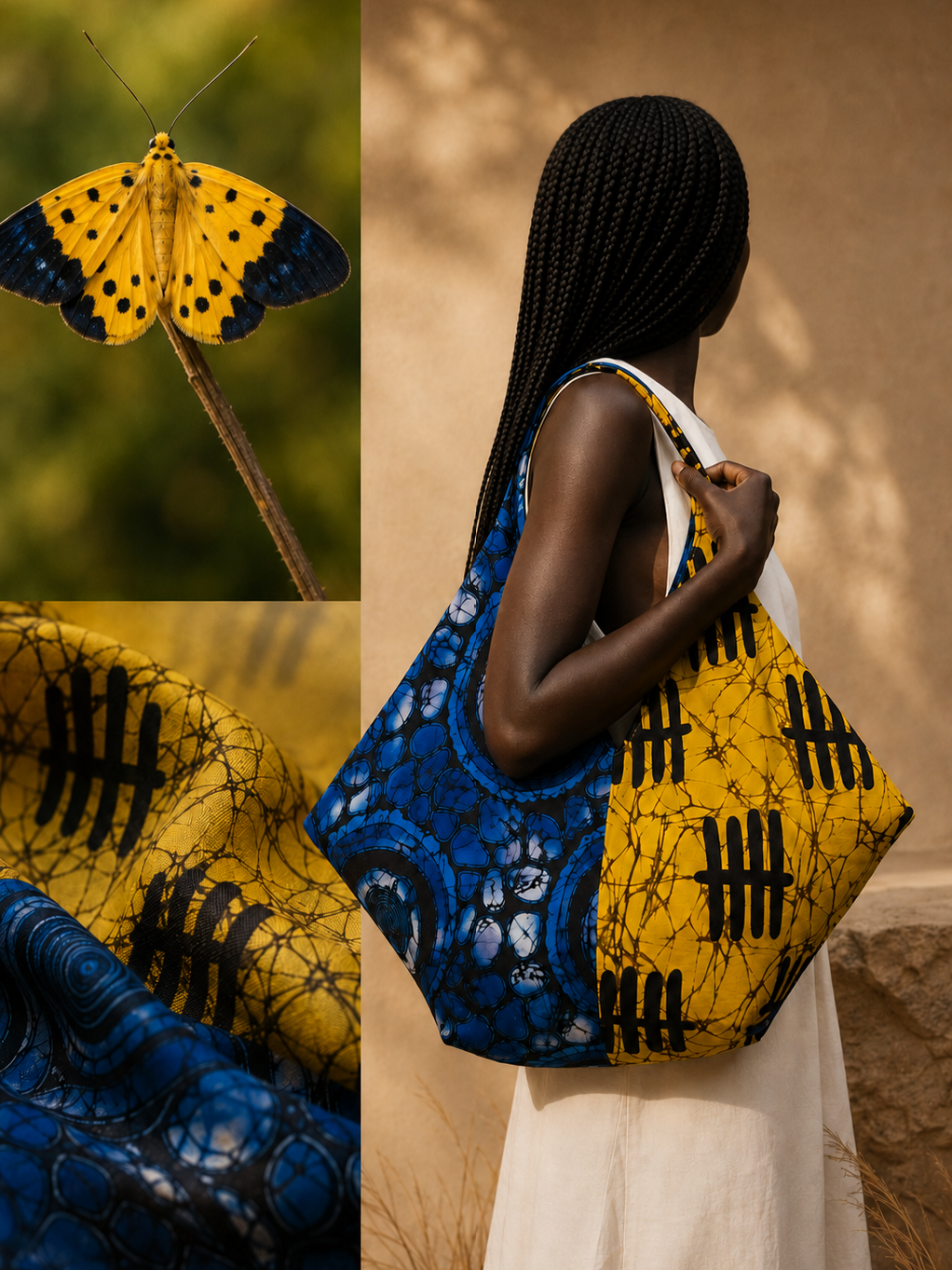 SIGANNA | Silence in Change - African Print Butterfly Bag