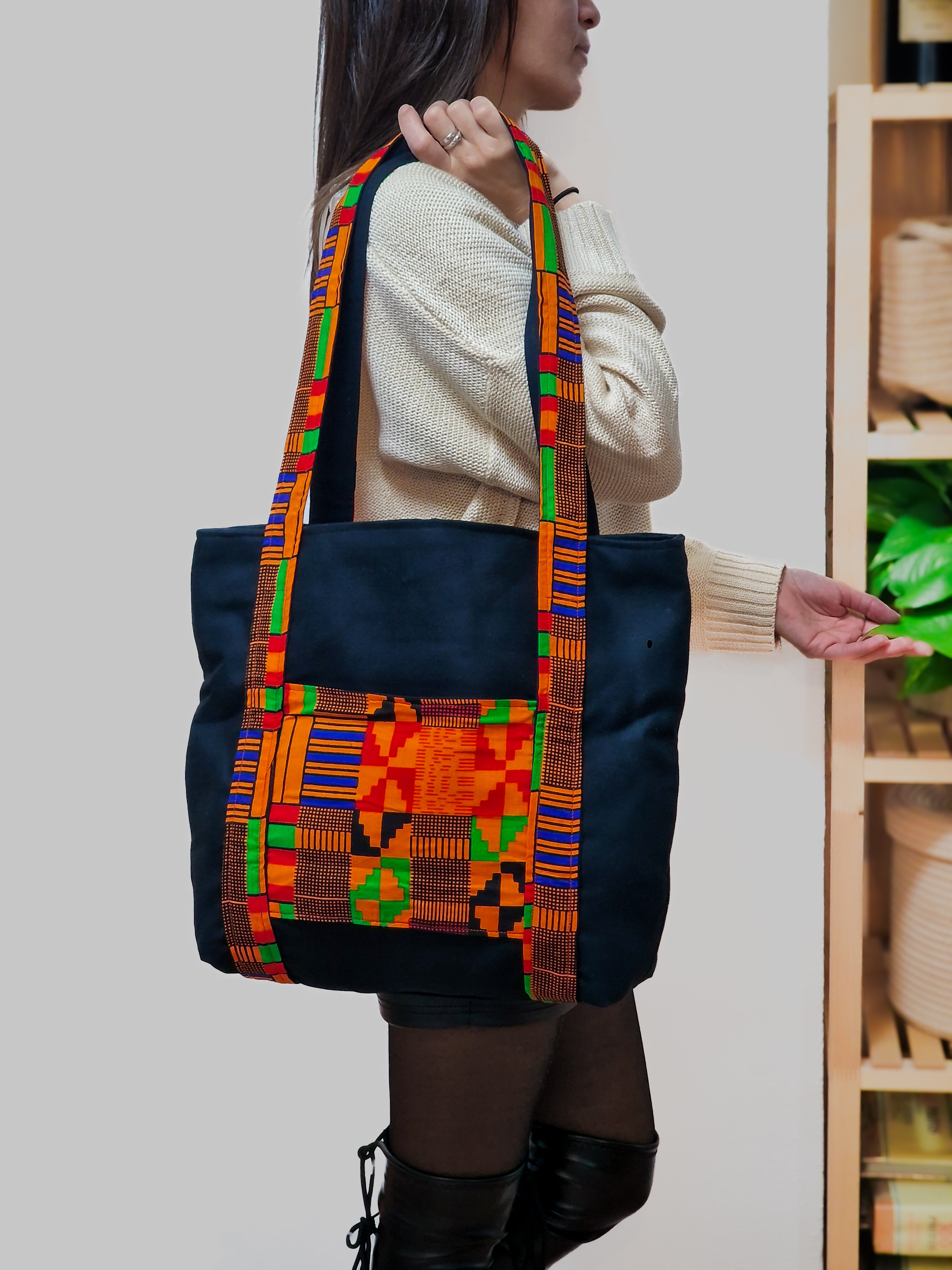 SIGANNA Grounded Elegance - Artisan African Tote Bag